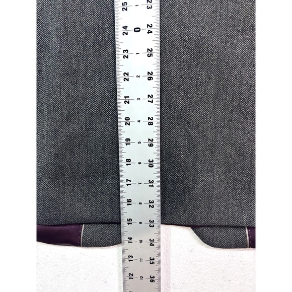 mens gray herringbone S Cohen 50L 50T tweed blazer jacket sport suit coat wool - Picture 9 of 11